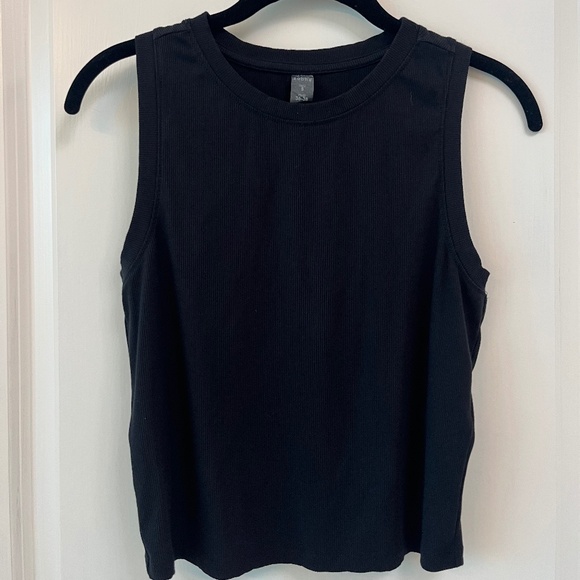 Zobha Black Ribbed Sleeveless Tank Top Size S - Picture 1 of 10